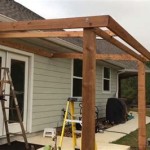 How To Build Patio Roof Attached Brick House