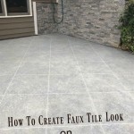 How To Make An Old Concrete Patio Look Like Stone