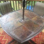 How To Replace Glass Patio Table Top With Tile