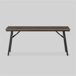 Mantega Faux Wood Folding Patio Dining Table Project 62