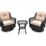 Pinehurst 3 Piece Resin Wicker Patio Swivel Gliders Table Set